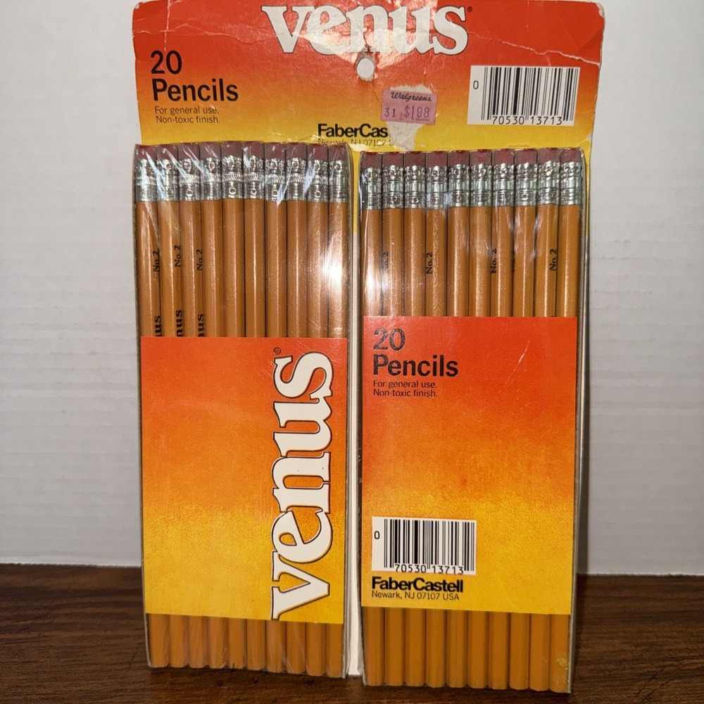 Vintage Venus Faber Castell 20 Pack of No. 2‎ Pencils Sealed General Use USA